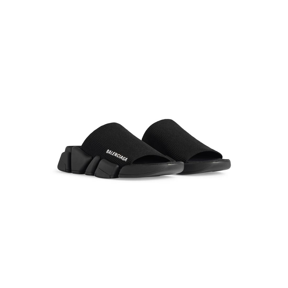 Women’s Speed 2.0 Recycled Knit Slide Sandal in Black - Image 2